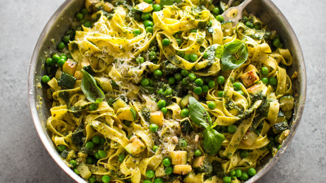 Super zelena pesto tjestenina