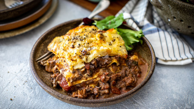 Lazanje od pirjane goveđe potkoljenice