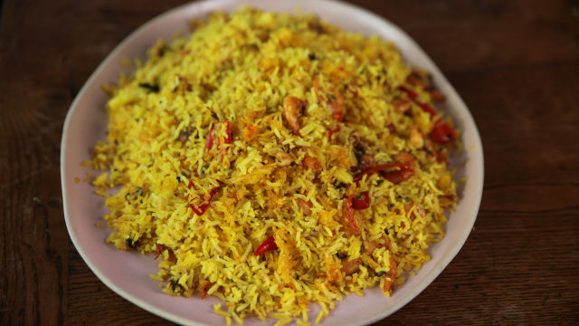 Biryani s kozicama i šafranom