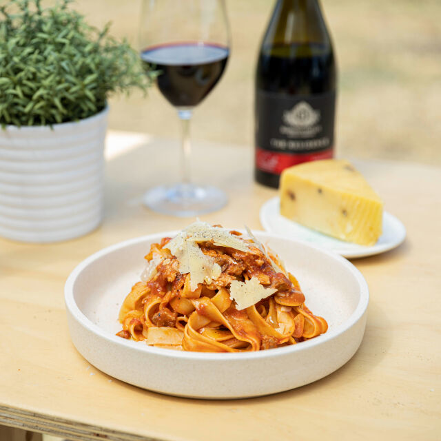 Pačji ragu s paštom pappardelle