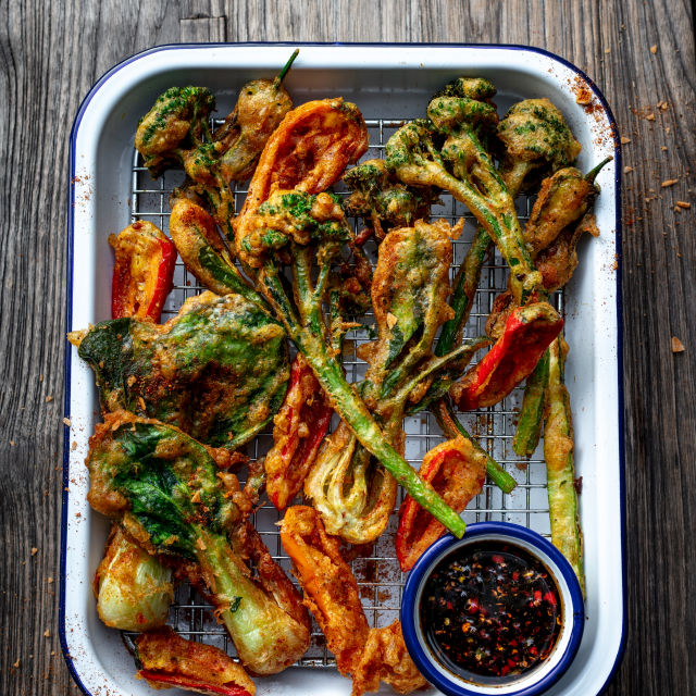 Aromatična tempura u kiselom umaku od čilija