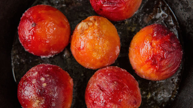 Pečene breskve sa sirom od naranče