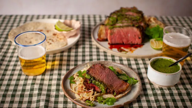 Tacosi od odreska i chimichurrija