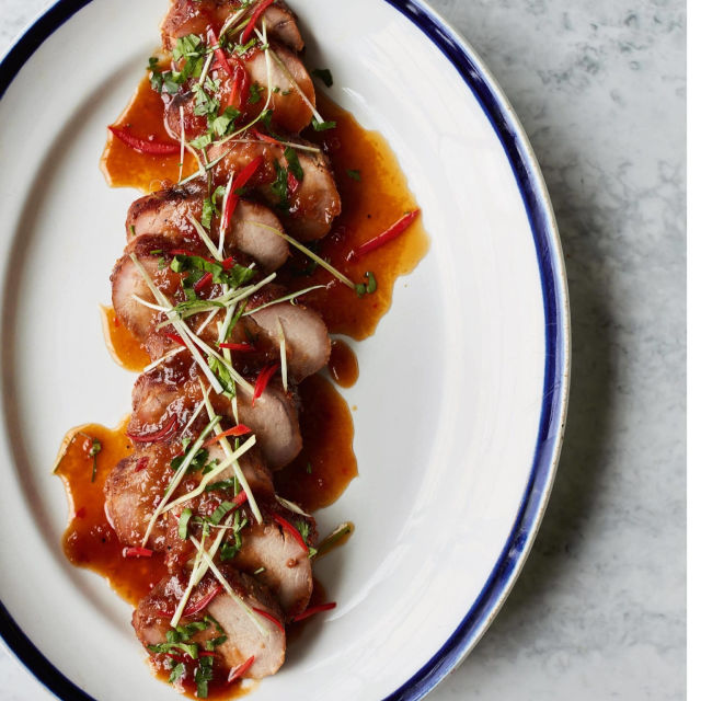 Svinjetina s ljepljivom sojom i đumbirom