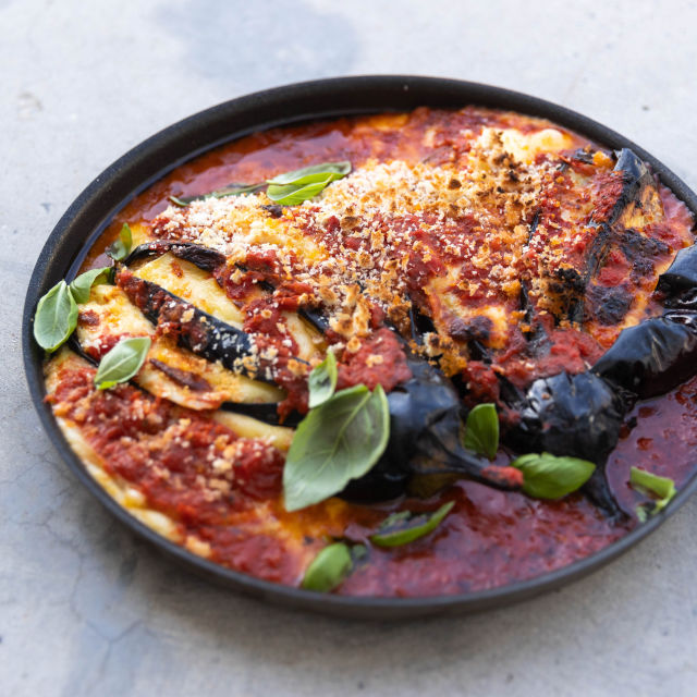 Brza hasselback parmigiana od patlidžana