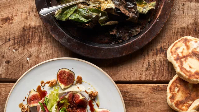 Smokve i pečena feta s narančom, medom i origanom