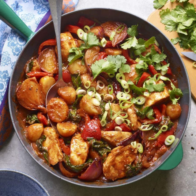 Saag aloo pileći jalfrezi