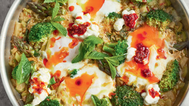 Zelena shakshuka