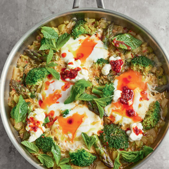 Zelena shakshuka
