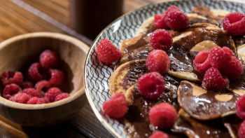 Panquecas com Molho de Chocolate