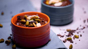 Mousse de Abacate e Chocolate Crocante