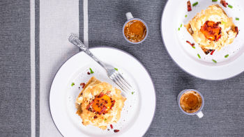 Ovos Nuvem com Pimentão e Parmesão