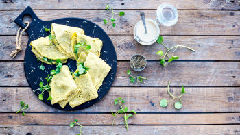 Crepes de Grão Árabes