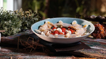 Salada Fria de Bacalhau e Ovos de Codorniz