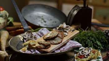 Mini pizzas de chuchu e curgete