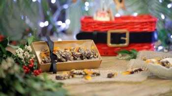 Farripas de Laranja com Chocolate e Ginguba - Natal