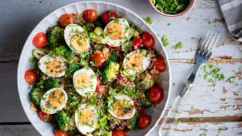 Salada de Lentilhas com Ovo