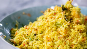 Salada de Arroz com Especiarias, Manga e Malagueta