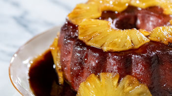 Pudim Flan com Ananás