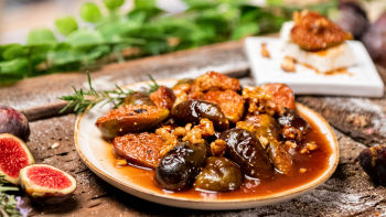 Figos Caramelizados com Requeijão