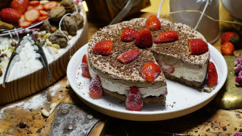 Semifrio de Morango e Chocolate