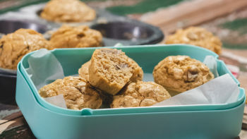 Bolinhos de Alho Francês e Cogumelos