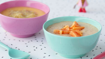 Papa de Arroz, Cenoura e Banana