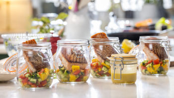 Salada de Salmão e Manga