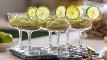 Mousse de Abacate e Lima-Limão