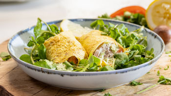 Wrap de Ovo, Abacate e Atum