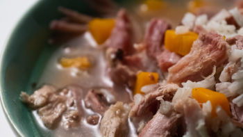 Caldo de Perdiz com Arroz