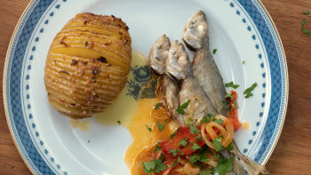 Carapaus Fritos Com Escabeche