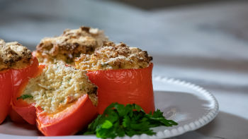 Pimentos Recheados com Sapateira