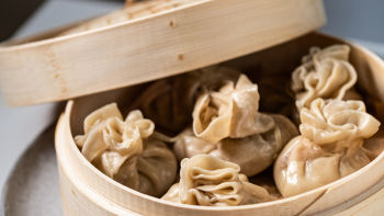 Dumplings Chineses com Cogumelos e Frango