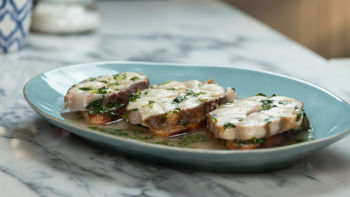 Alhada de Cação com Pão Frito