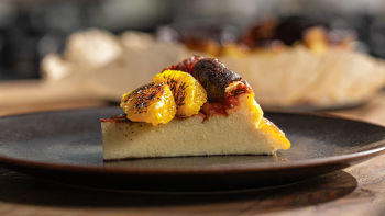 Tarte de Queijo com Laranja