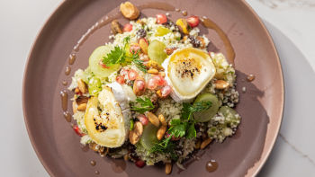 Cuscuz de Couve-flor com Queijo de Cabra