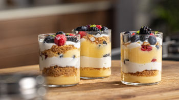 Curd de Limão com Frutos Vermelhos