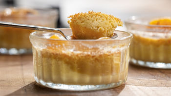 Pudim de Curd de Laranja e Clementina