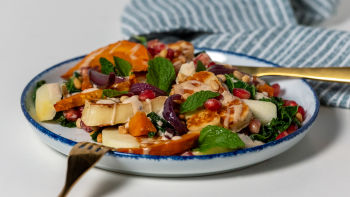 Salada de Halloumi, Abóbora e Maçã