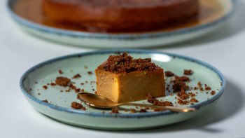 Flan de Doce de Leite e Lima