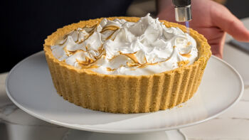 Tarte de Lima e Manjericão