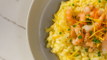 Risotto de Laranja com Gamba da Costa