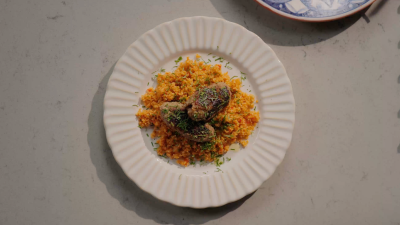 Koftes com Salada de Bulgur