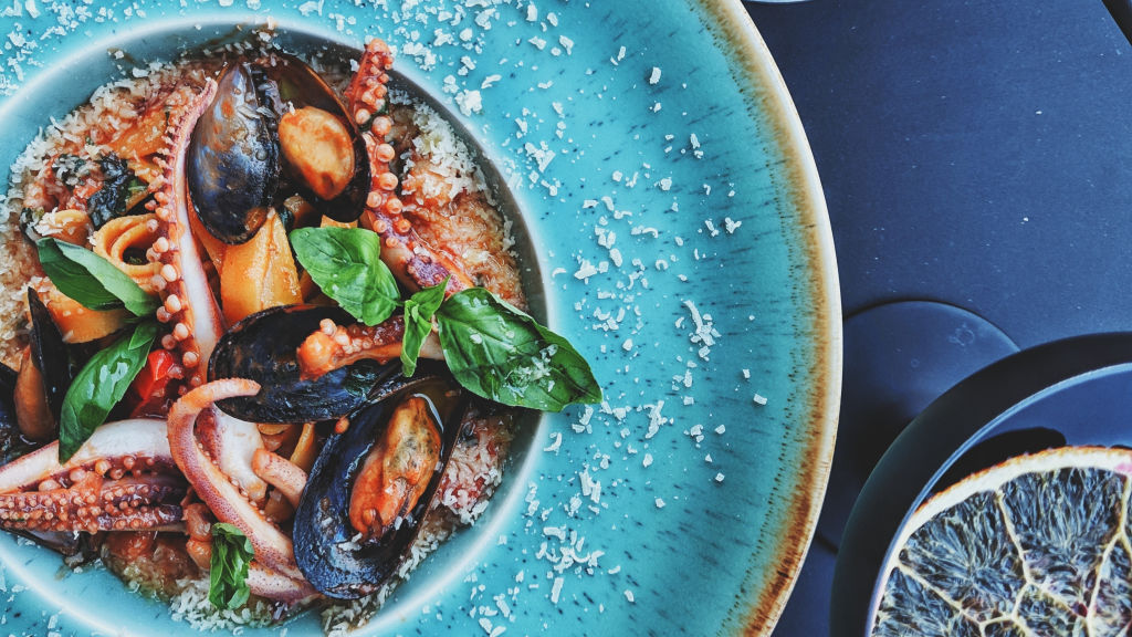 Mariscada em casa