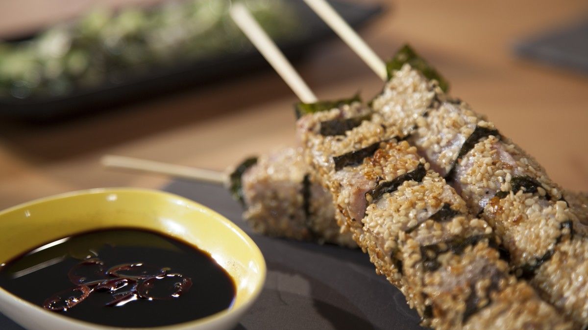 Espetadas de Atum e Alga