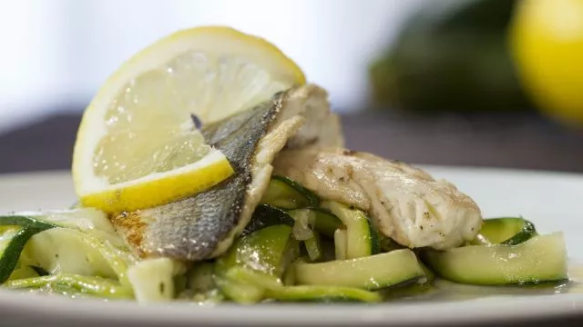 Filetes de Robalo com Tagliatelle de Curgete