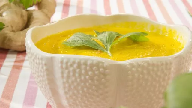 Sopa de Cenoura, Mel e Gengibre