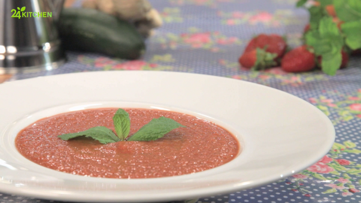 Sopa Fria de Beterraba, Cenoura e Gengibre
