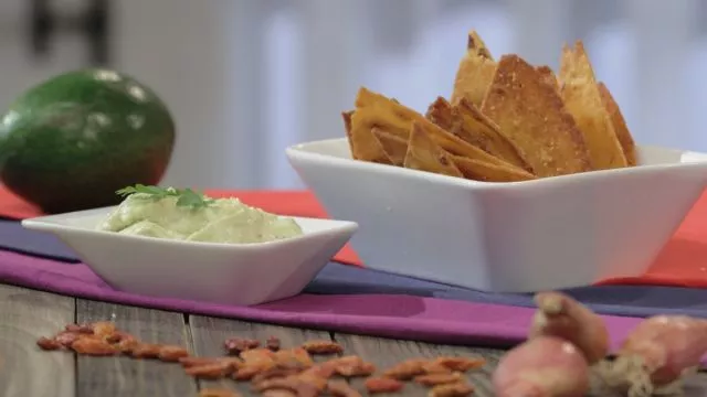 Nachos Picantes de Pêra Abacate e Queijo Azul